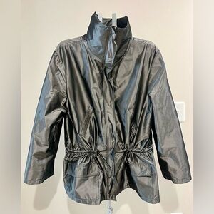 Kenneth Cole Gray Silver Metallic 
Jacket Sz XL